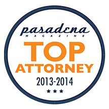 Pasadena Magazine Top Attorney 2013-2014